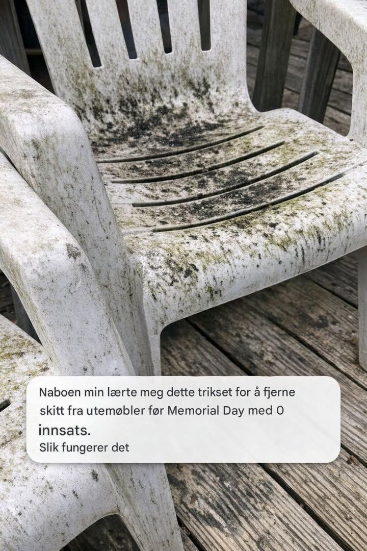 Naboen min lærte meg dette trikset for å rengjøre utemøbler med skitt før Memorial Day uten innsats. Slik fungerer det.