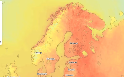 Sydenvarme i nord: Varsler 27 grader i Finnmark