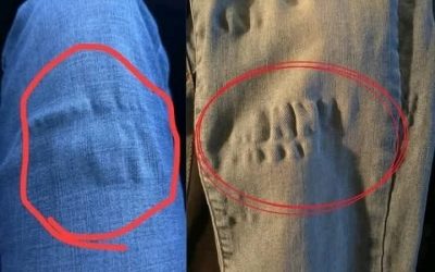 Hvorfor får jeans rare krusninger etter vask?