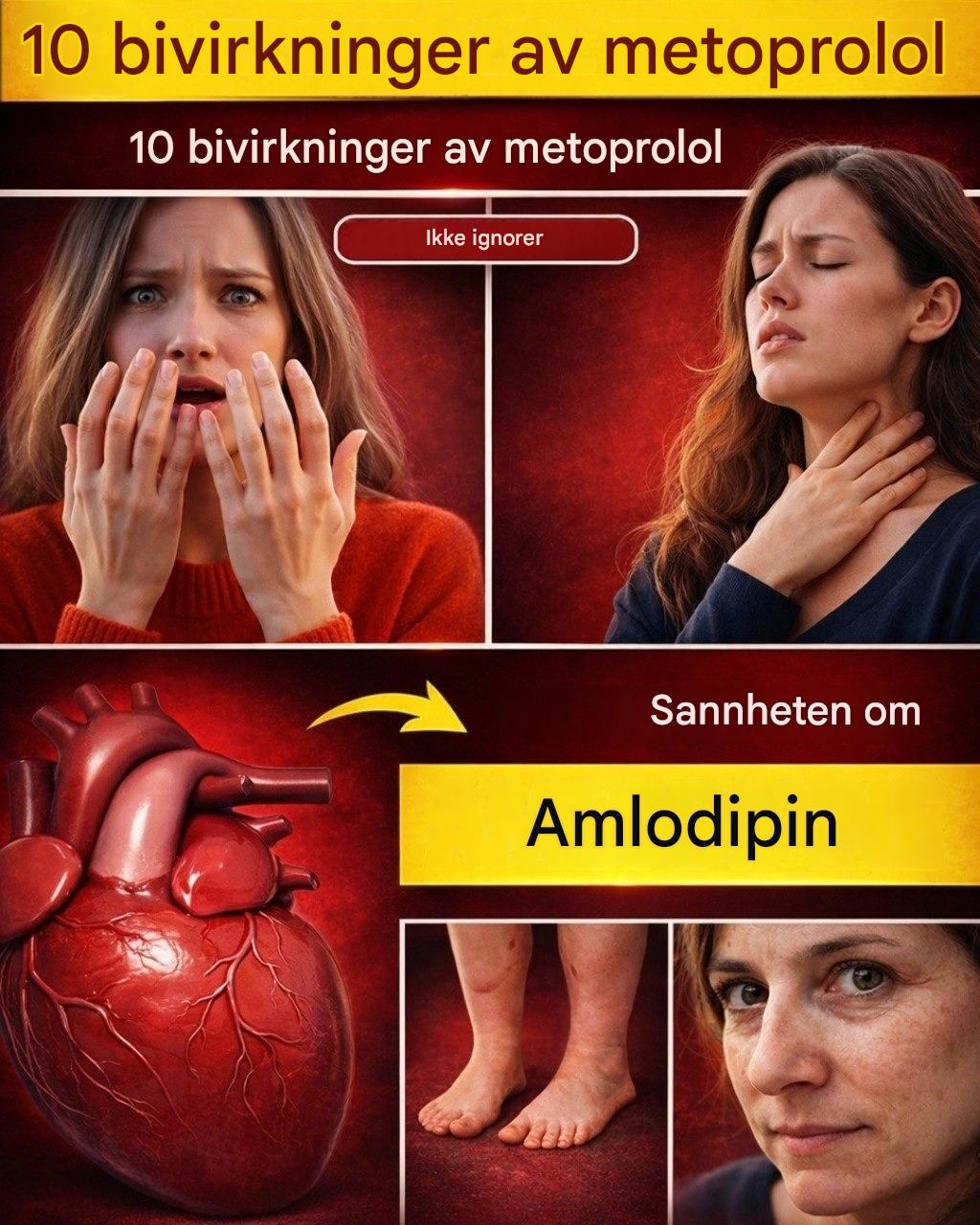 Utforsker de 10 bivirkningene av metoprolol som ofte overses i samtaler