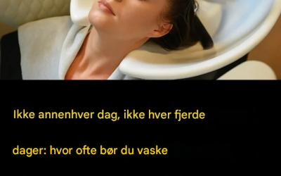 Her er hvor ofte du bør vaske håret, ifølge en hudlege.