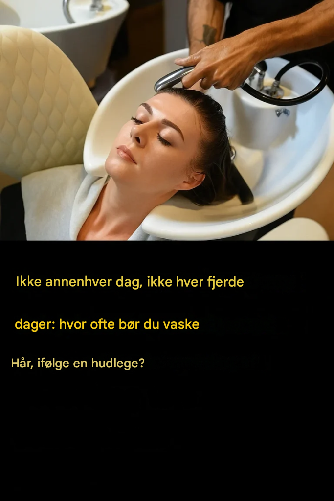 Her er hvor ofte du bør vaske håret, ifølge en hudlege.