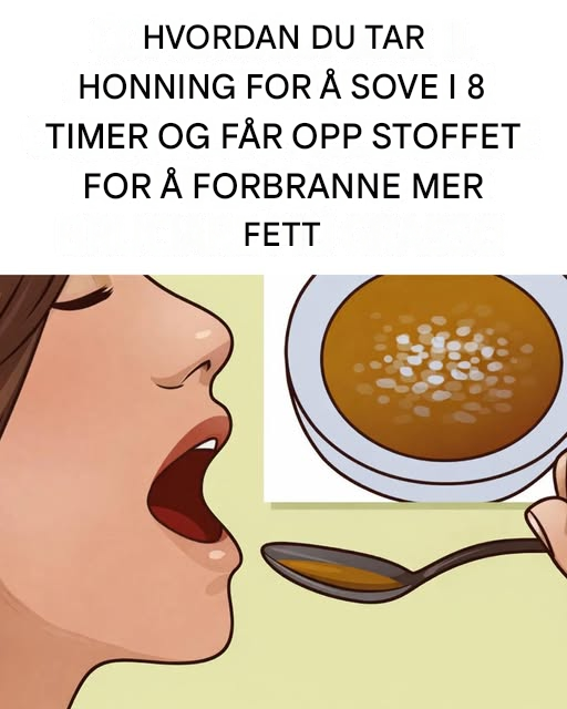 Hvordan ta honning for å få 8 timers søvn og øke stoffskiftet for vekttap. Jeg skal forklare i kommentarfeltet.