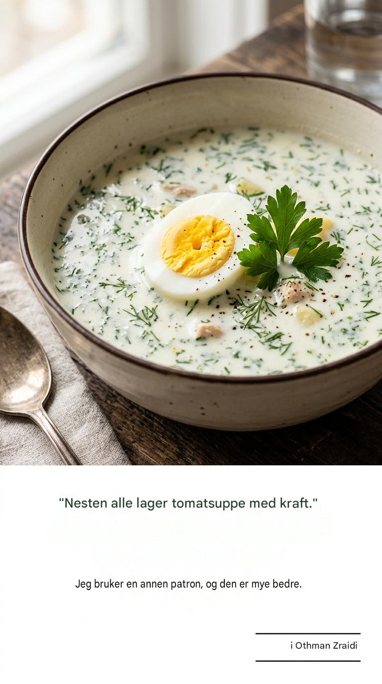 Dillsuppe basert på buljong: Oppskriften uten avfall