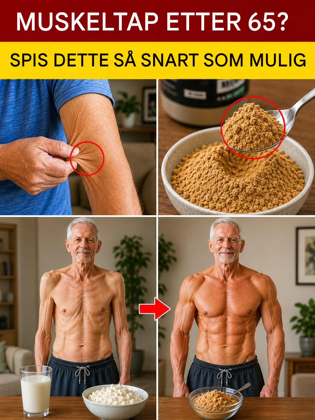 SENIORER, musklene deres forsvinner uten DENNE ene matvaren i kostholdet deres!