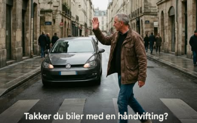 Vinker du til biler? Dette avslører det om personligheten din, ifølge en psykolog.