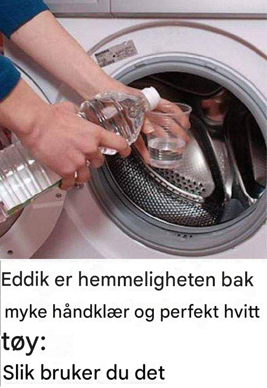 Ja, eddik hjelper med å rengjøre vaskemaskinen grundig: slik bruker du den