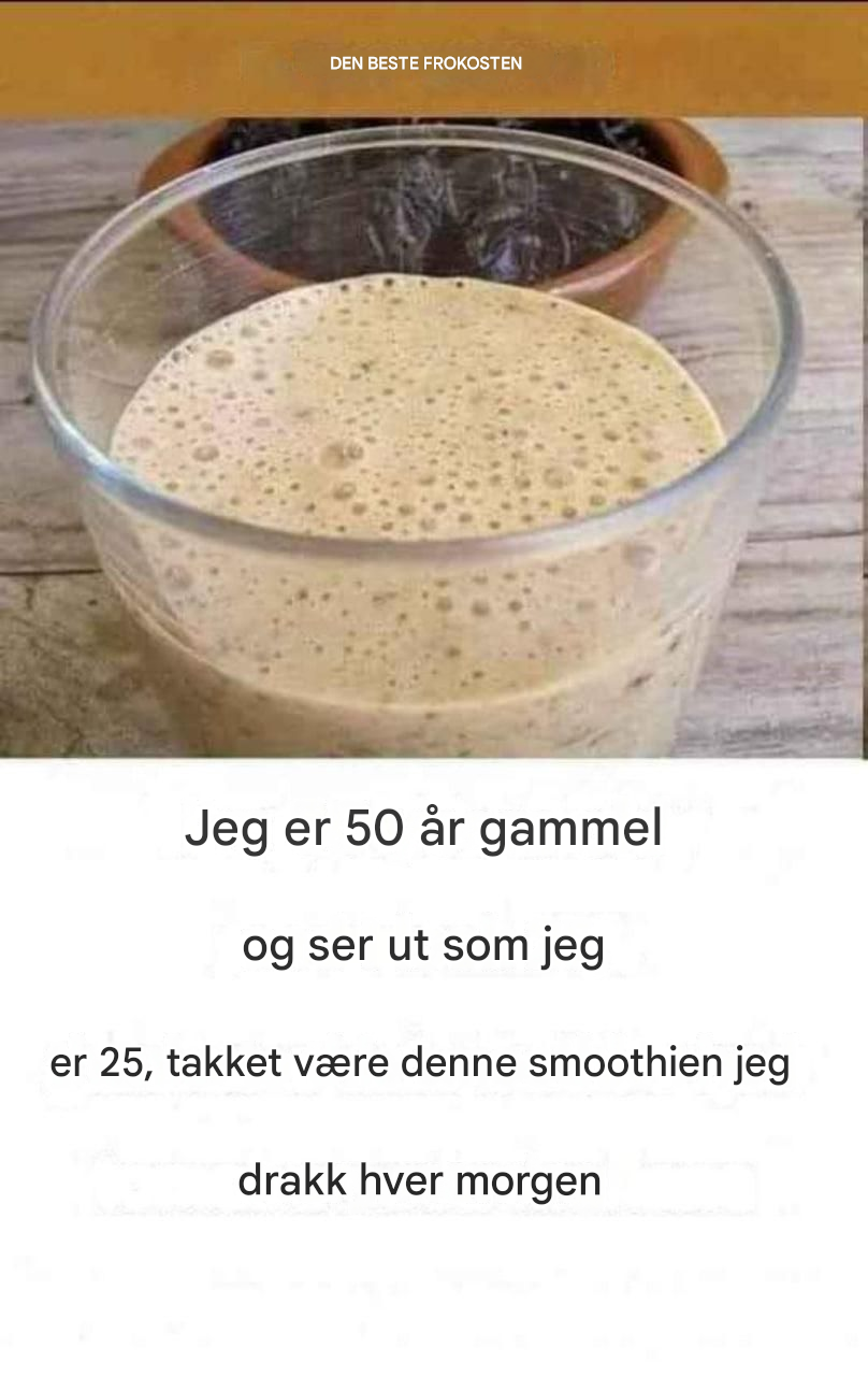 Jeg er 50 og har kroppen til en 25-åring, takket være denne smoothien jeg drikker hver morgen.