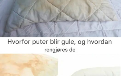 Slik rengjør du skitne sengeputer slik at de blir hvite og lukter søtt.