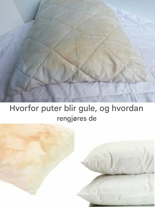 Slik rengjør du skitne sengeputer slik at de blir hvite og lukter søtt.