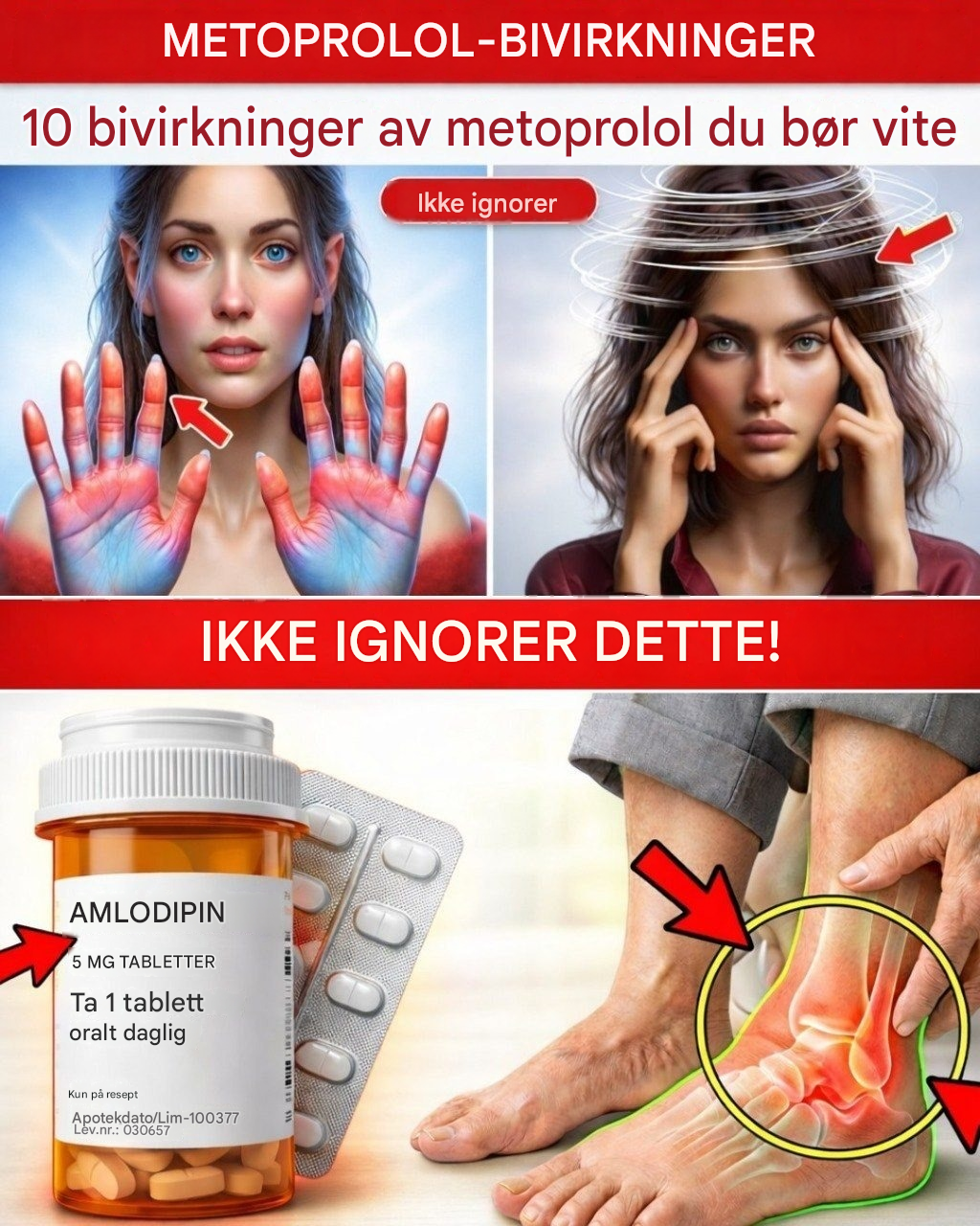 Utforsker de 10 bivirkningene av metoprolol som ofte overses i samtaler