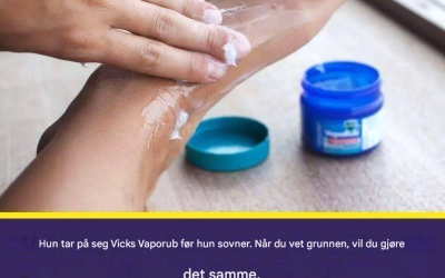 4 fordeler med å bruke Vick Vaporub på føttene før du legger deg
