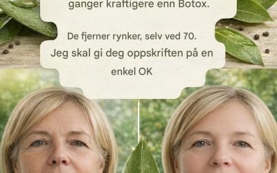 Laurbærbladene er 100 000 ganger mer potente enn Botox. De fjerner rynker, selv som 70-åring. Legg igjen et «OK» for å se oppskriften i den første kommentaren.