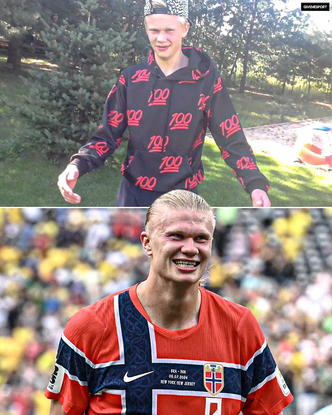 Erling Haalands gamle raplåt fra tenårene har nådd førsteplassen på Spotify i Norge 🎵🇳🇴  Han ga ut sangen i 2016 under gruppenavnet «Flow Kingz», deretter slapp Kygo en remix kalt «Kygo Jo» 🎧  Den har for øyeblikket 22 millioner visninger på YouTube 🤯