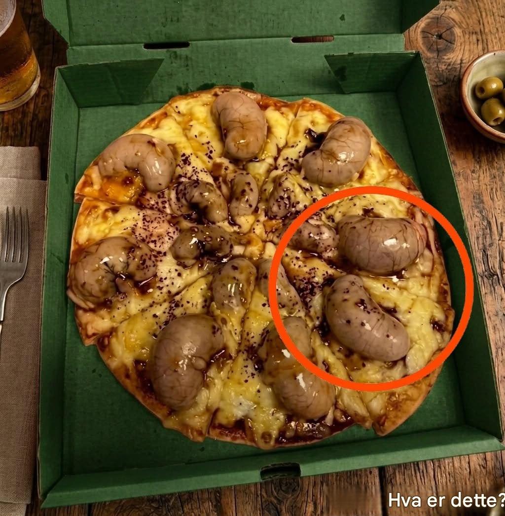 Jeg bestilte en pizza om kvelden. Budet kom med den til meg.