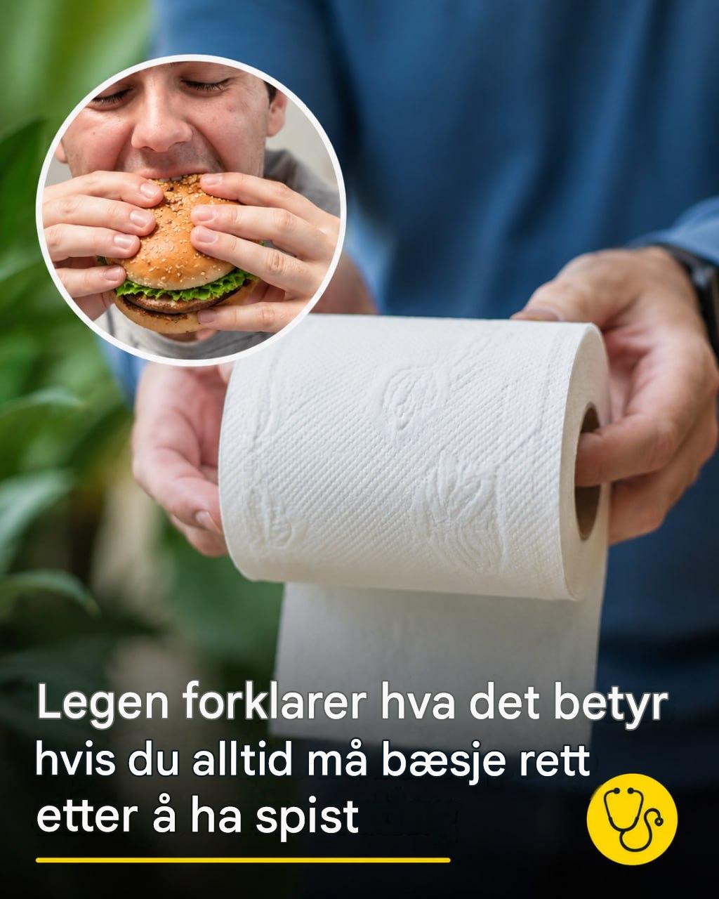 Hvorfor du kanskje må bæsje rett etter å ha spist